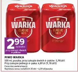 Stokrotka Piwo Warka Classic puszka oferta
