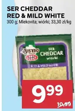Stokrotka Ser Cheddar Red & Mild White wiórki Mlekovita oferta