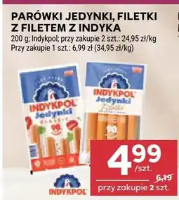 Stokrotka Parówki Jedynki z Filetem z Indyka Indykpol oferta