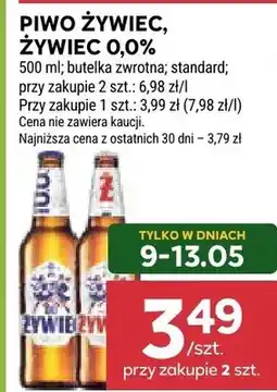 Stokrotka Piwo Żywiec 0,0% butelka zwrotna oferta