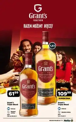 Netto Whisky Grant's Triple Wood Blended Scotch Whisky oferta