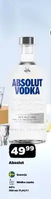 Netto Wódka czysta Absolut oferta