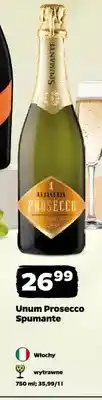 Netto Wino musujące Unum Prosecco Spumante wytrawne włoskie oferta
