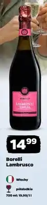 Netto Wino musujące Borelli Lambrusco Emilia półsłodkie włoskie oferta