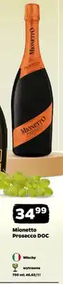 Netto Wino musujące Mionetto Prosecco DOC wytrawne włoskie oferta