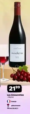 Netto Wino czerwone Les Amourettes Merlot Pays d'Oc francuskie półwytrawne oferta