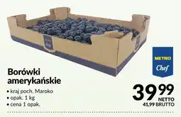 Makro Borówki amerykańskie Metro Chef kraj poch. Maroko oferta