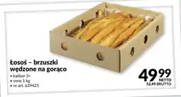 Makro Łosoś brzuszki wędzone na gorąco kaliber 3+ nr art. 639425 oferta