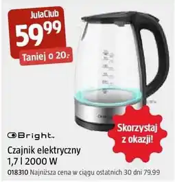 Jula Czajnik elektryczny Bright 1,7l 2000W oferta