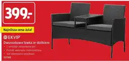 Jula Dwuosobowa ławka Ekvip ze stolikiem oferta