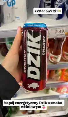 Dino Napój energetyczny Dzik Energy Cherry zero cukru oferta