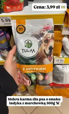 Dino Karma mokra dla psa Turna z indykiem i świeżą marchwią oferta