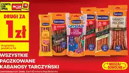 Biedronka WSZYSTKIE PACZKOWANE KABANOSY TARCZYŃSKI oferta