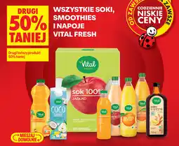 Biedronka WSZYSTKIE SOKI, SMOOTHIES I NAPOJE VITAL FRESH oferta