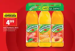 Biedronka Sok Tymbark, 3x1 l: jabłko, pomarańcza, jabłko-brzoskwinia oferta