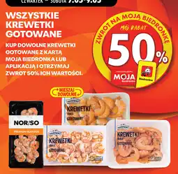 Biedronka WSZYSTKIE KREWETKI GOTOWANE oferta