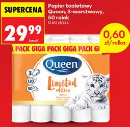 Biedronka Papier toaletowy Queen, 3-warstwowy, 50 rolek oferta