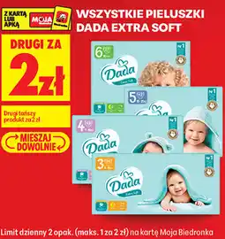 Biedronka WSZYSTKIE PIELUSZKI DADA EXTRA SOFT oferta