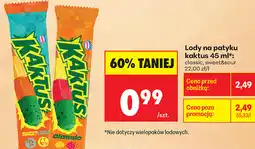 Biedronka Lody na patyku kaktus oferta