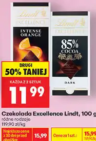 Biedronka Czekolada Excellence Lindt oferta