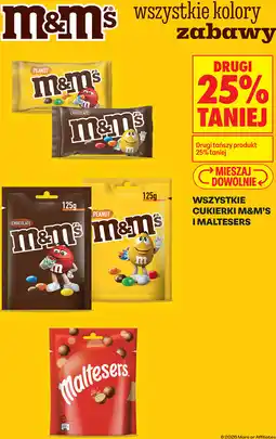 Biedronka Wszystkie cukierki m&m's i maltesers oferta