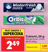 Biedronka Cukierki Winterfresh, Orbit oferta
