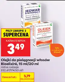 Biedronka Olejki do pielęgnacji włosów Bioelixire oferta
