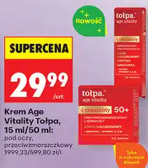 Biedronka Krem Age Vitality Tołpa oferta