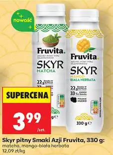 Biedronka Skyr pitny Smaki Azji Fruvita oferta
