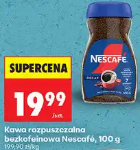 Biedronka Kawa rozpuszczalna bezkofeinowa Nescafé oferta