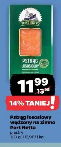 Netto Pstrąg łososiowy wędzony na zimno Port Netto plastry oferta