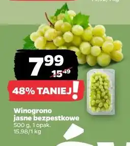 Netto Winogrono jasne bezpestkowe 500 g, 1 opak oferta