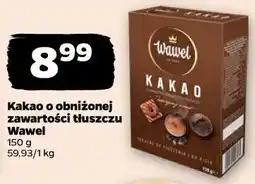 Netto Kakao o obniżonej zawartości tłuszczu Wawel oferta