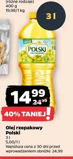 Netto Olej rzepakowy Polski oferta