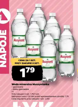 Netto Woda mineralna Muszynianka oferta
