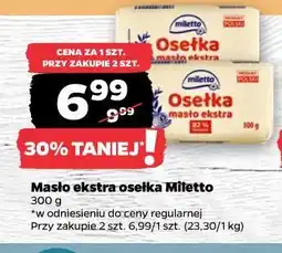 Netto Masło ekstra osełka Miletto oferta