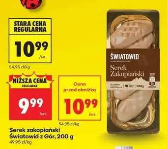 Biedronka Serek zakopiański Światowid z Gór, 200 g oferta