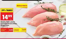 Biedronka Świeży filet z piersi kurczaka Kraina Mięs, Mega Paka oferta