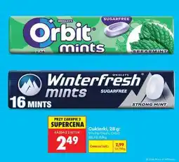 Biedronka Cukierki, 28 g: Winterfresh, Orbit oferta