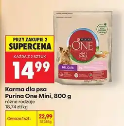 Biedronka Purina One Mini, 800 g oferta