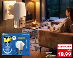 Kaufland Urządzenie elektryczne + płyn na 45 nocy 27 ml opakowanie Raid oferta