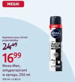 Rossmann Nivea Men, antyperspirant w sprayu oferta