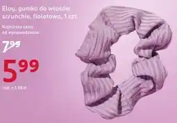 Rossmann Eloy, gumka do włosów scrunchie, fioletowa, 1 szt oferta
