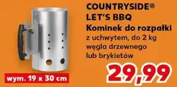 Kaufland Kominek do rozpałki z uchwytem, do 2 kg węgla drzewnego lub brykietów COUNTRYSIDE LET'S BBQ oferta