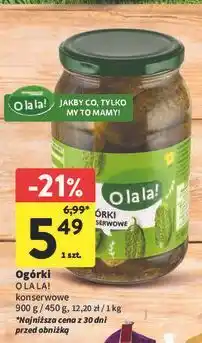 Intermarche Ogórki O LA LA! konserwowe oferta