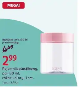 Rossmann Pojemnik plastikowy, poj. 80 ml, różne kolory, 1 szt oferta