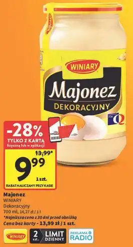 Intermarche Majonez Winiary Dekoracyjny oferta