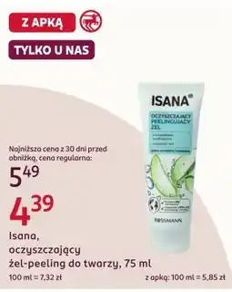 Rossmann Isana, oczyszczający żel-peeling do twarzy oferta