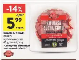 Intermarche Snack & Smak PEKPOL wybrane rodzaje oferta