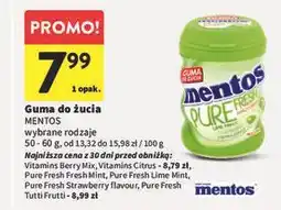 Intermarche Guma do żucia MENTOS wybrane rodzaje oferta
